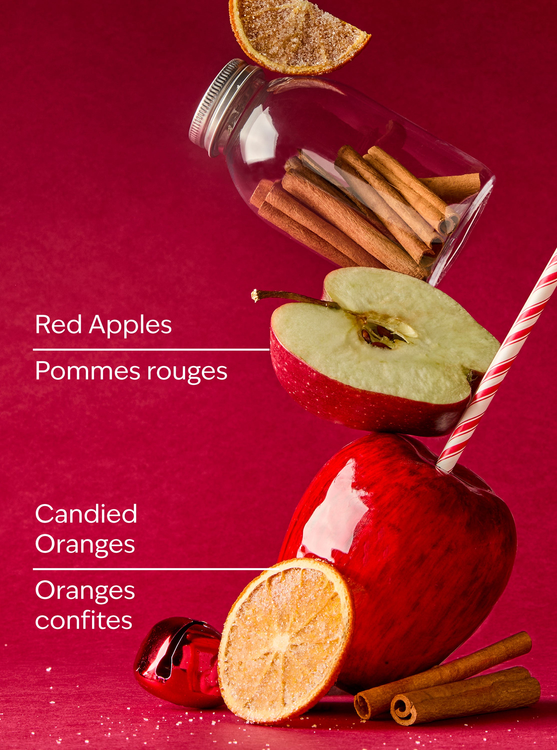 Winter Candy Apple 3-Wick Candle