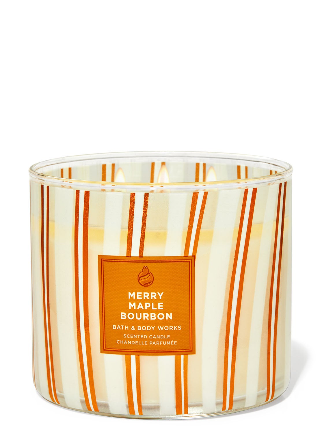 Merry Maple Bourbon 3Wick Candle Bath and Body Works