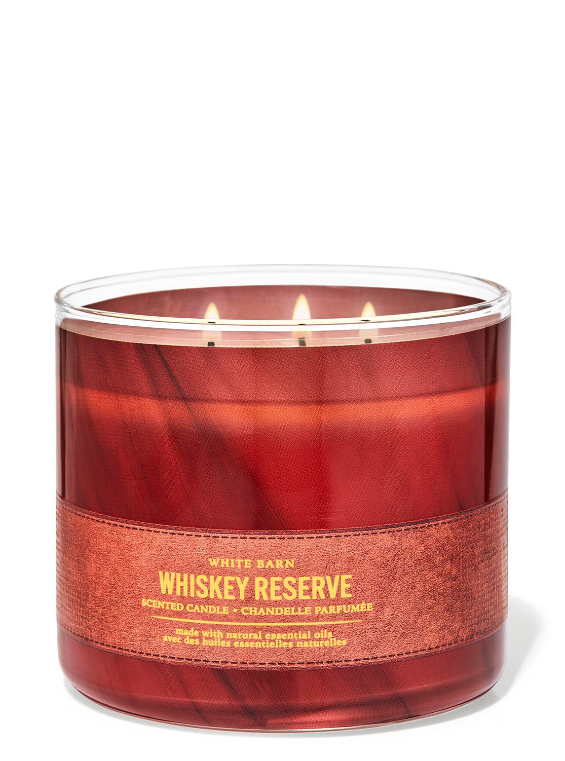 Whiskey Reserve 3Wick Candle Bath and Body Works