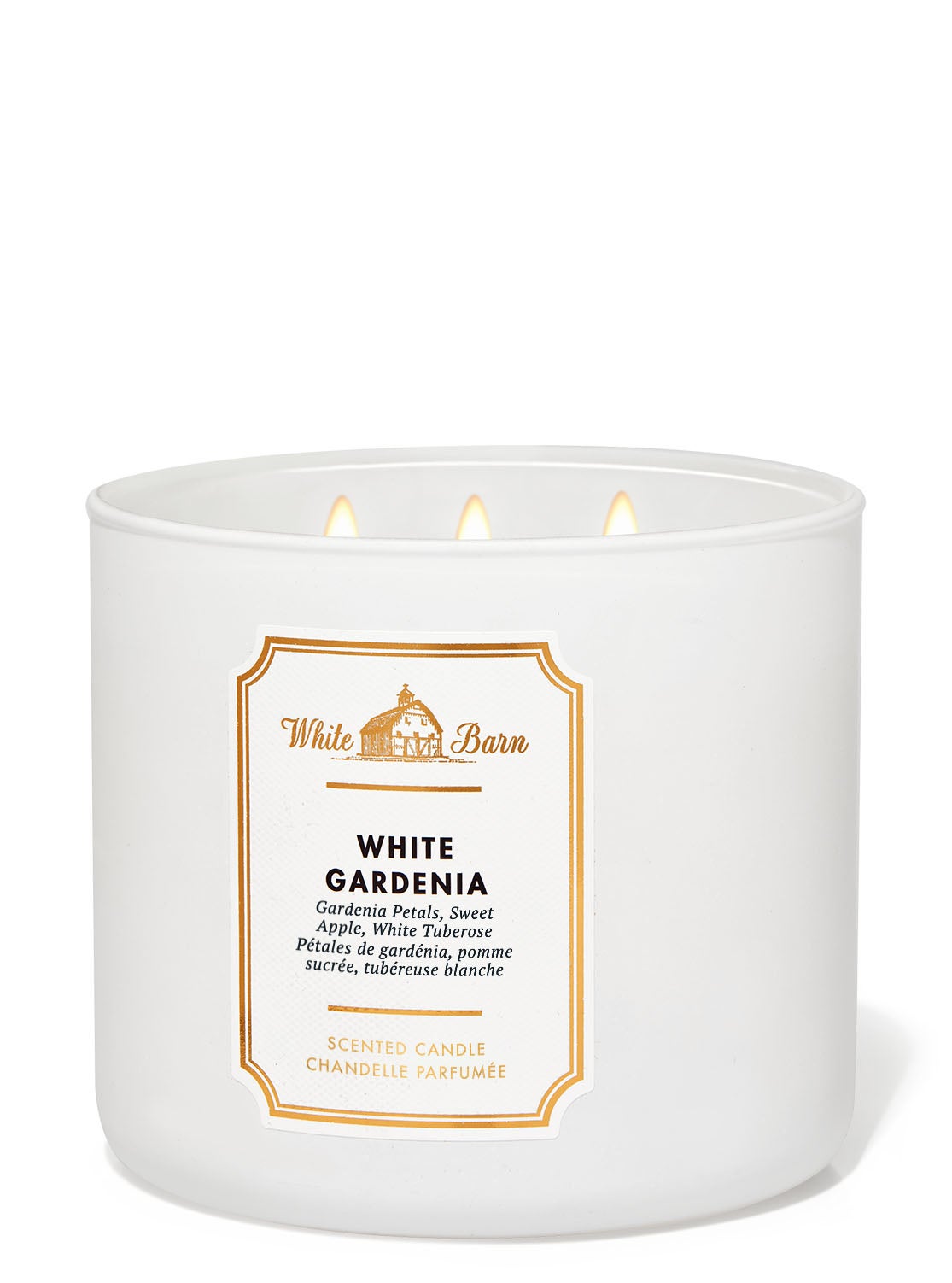 White Gardenia 3Wick Candle Bath and Body Works