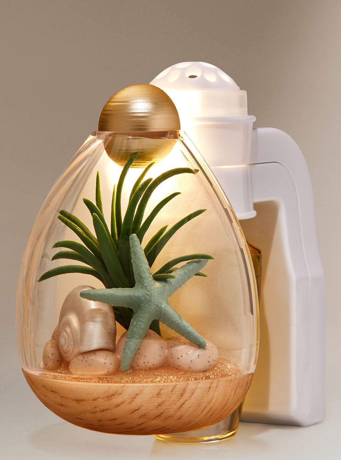 Coastal Terrarium Nightlight Wallflowers Fragrance Plug Bath and Body