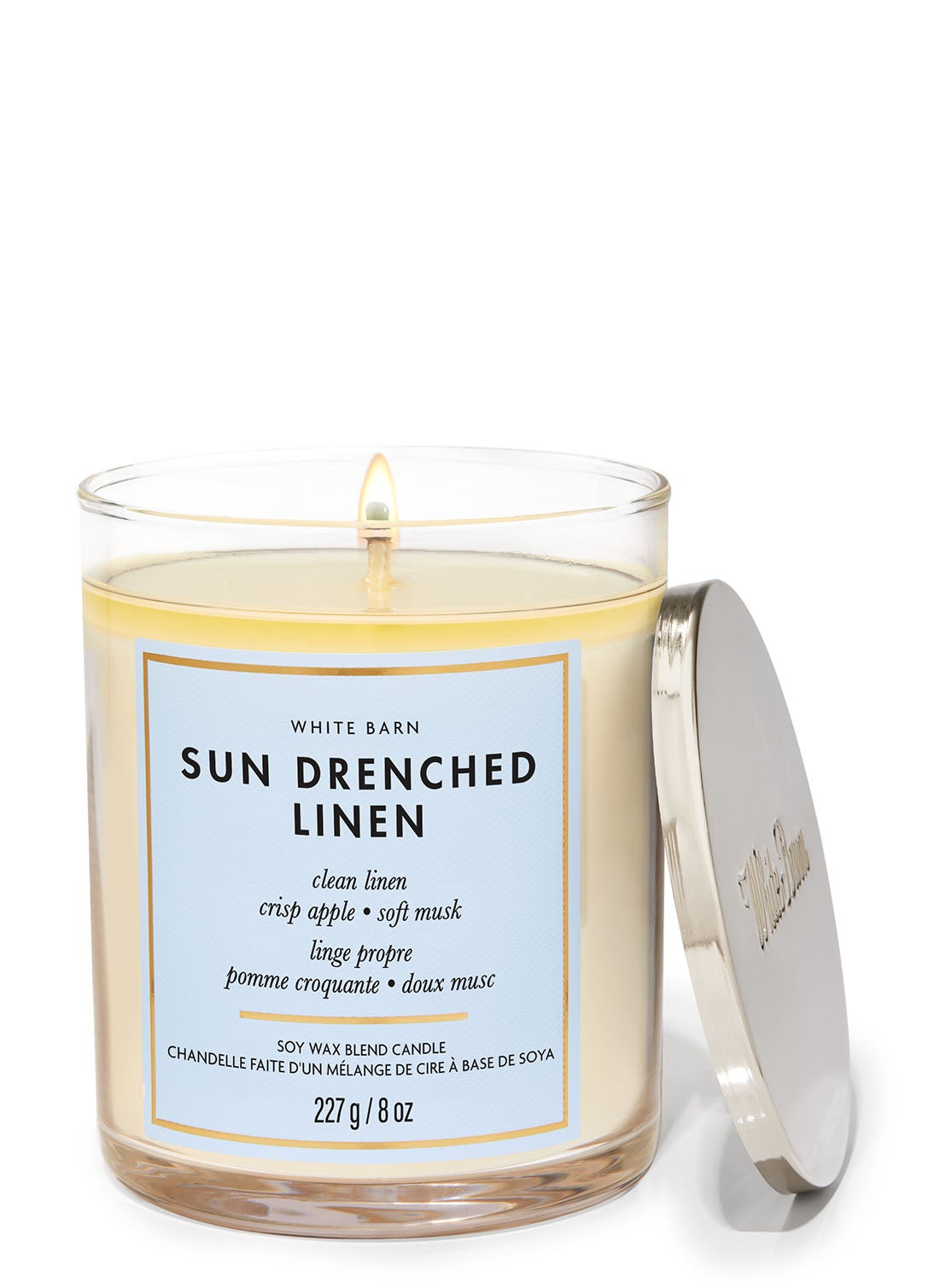 Sun Drenched Linen Single Wick Candle