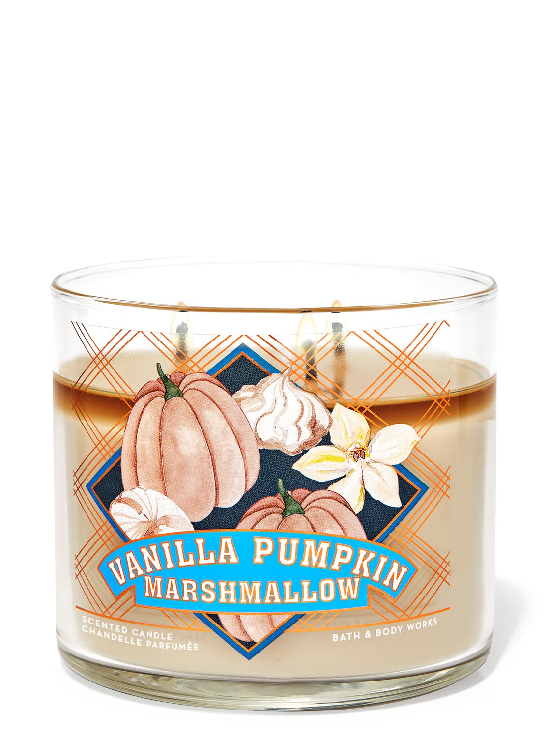 Vanilla Pumpkin Marshmallow 3Wick Candle Bath and Body Works