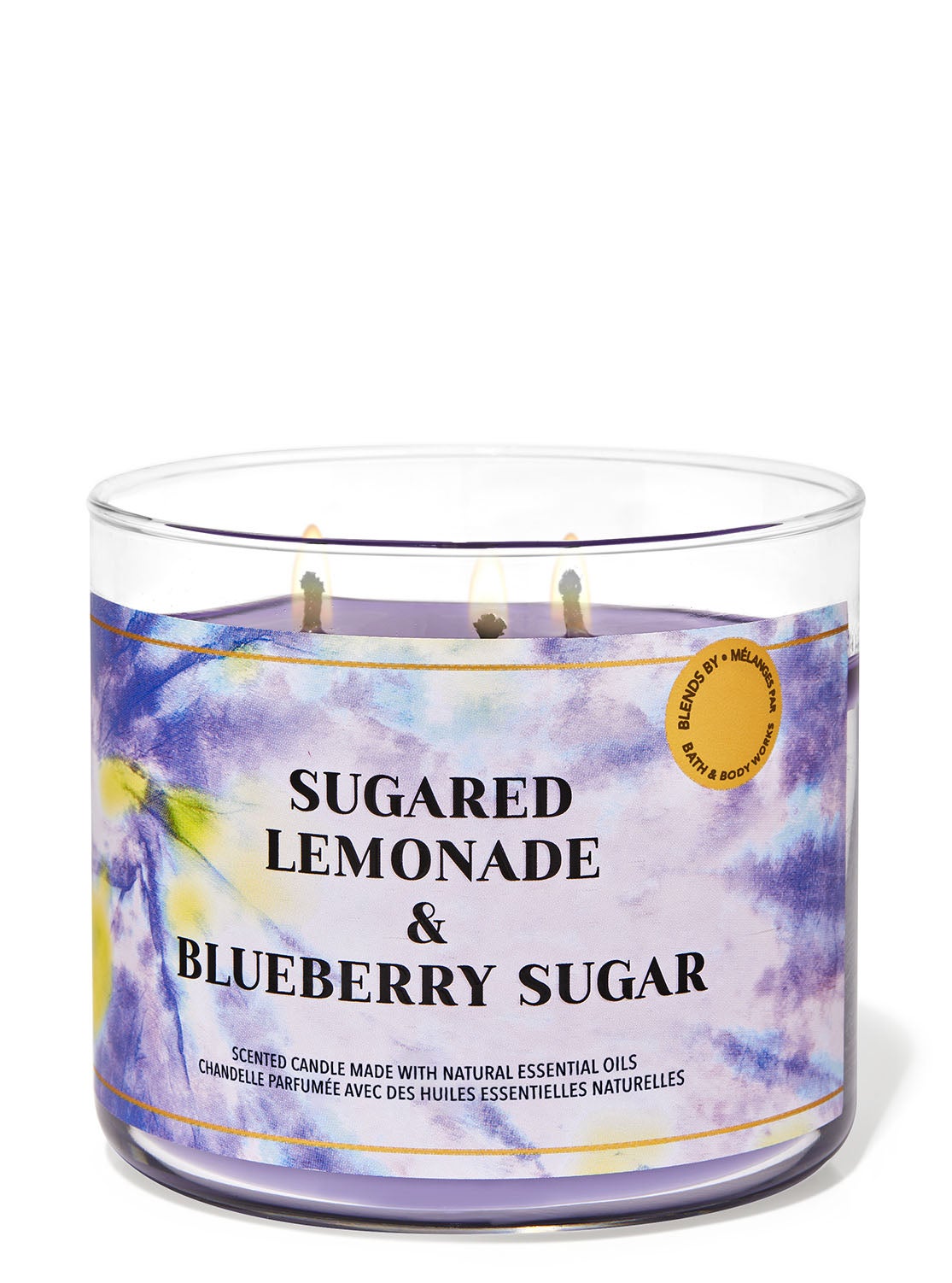 Sugared Lemonade & Blueberry Sugar 3Wick Candle Bath and Body Works