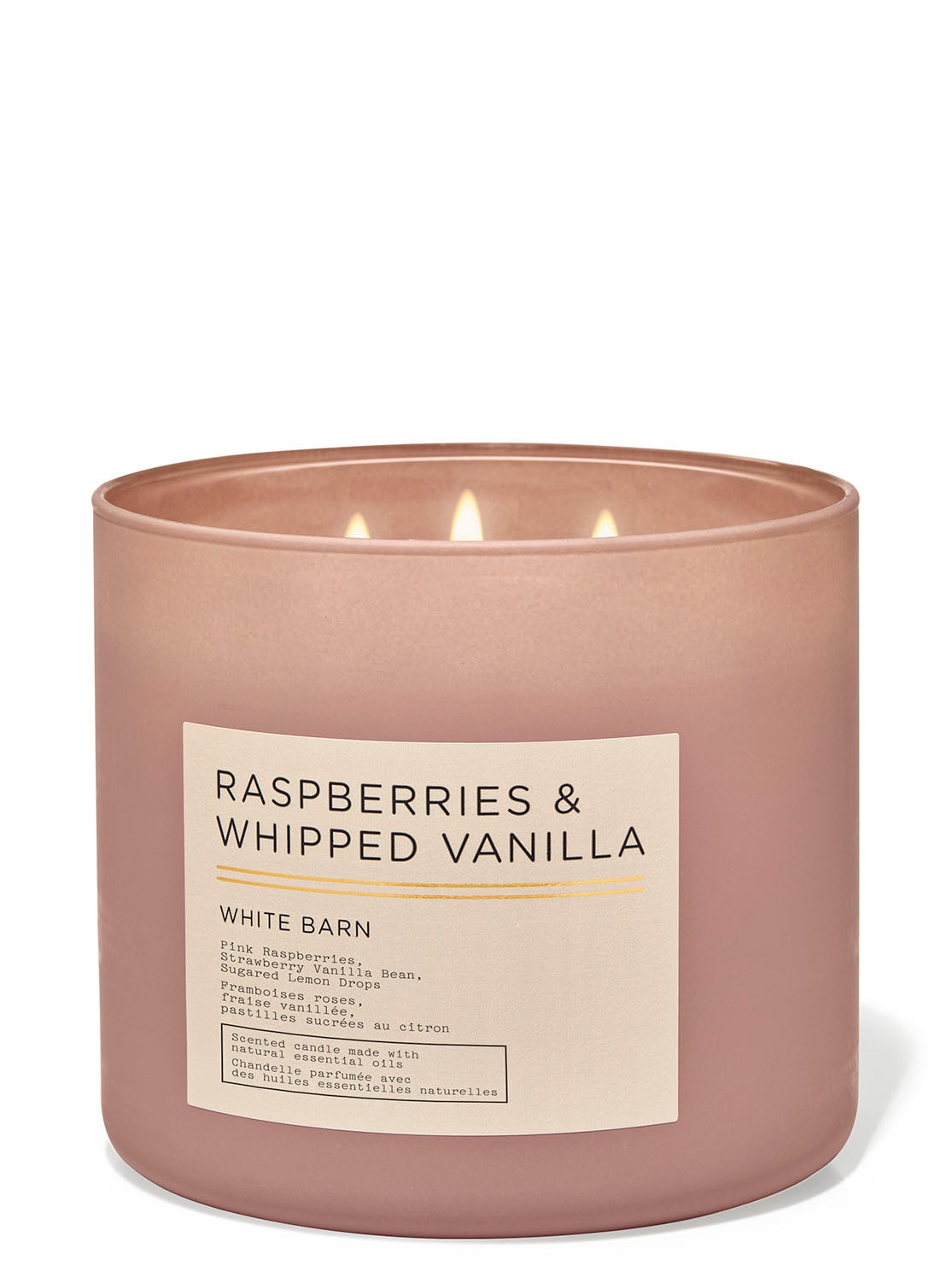 Raspberries & Whipped Vanilla 3Wick Candle Bath and Body Works