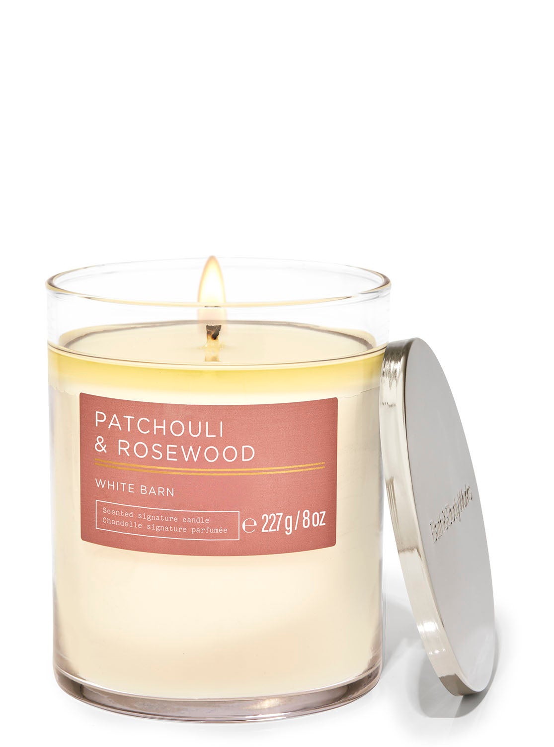 Patchouli & Rosewood Signature Single Wick Candle Bath and Body Works