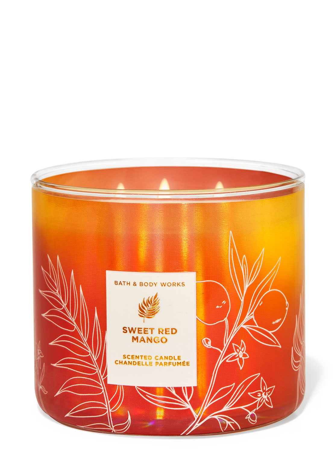 Sweet Red Mango 3Wick Candle Bath and Body Works