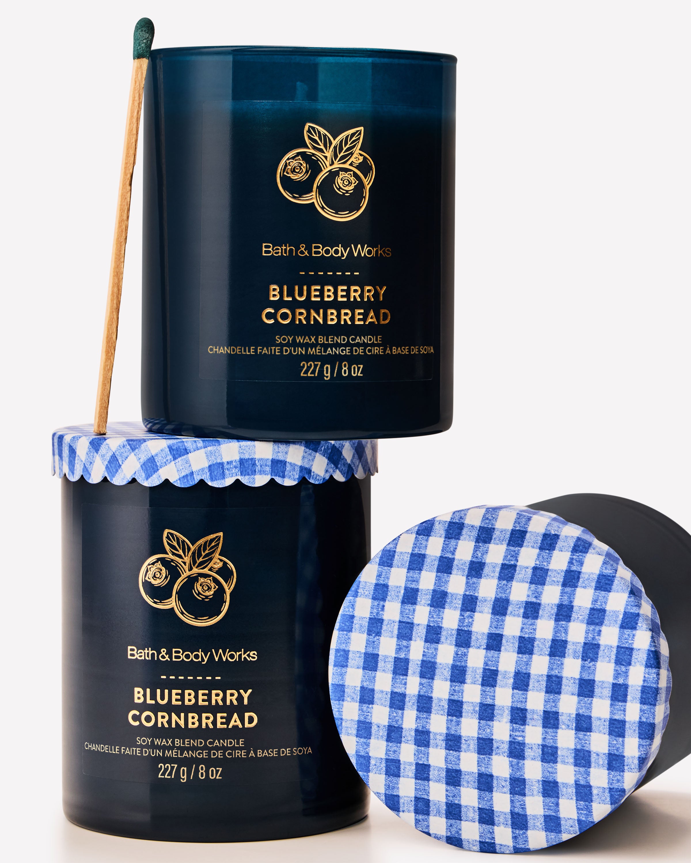 Chandelle à une mèche Blueberry Cornbread