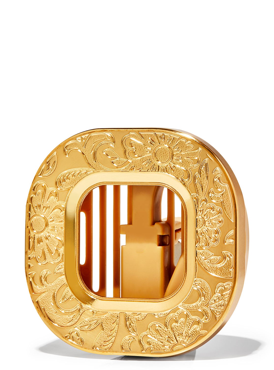 Stamped Gold Flower Car Fragrance Holder Bath and Body Works
