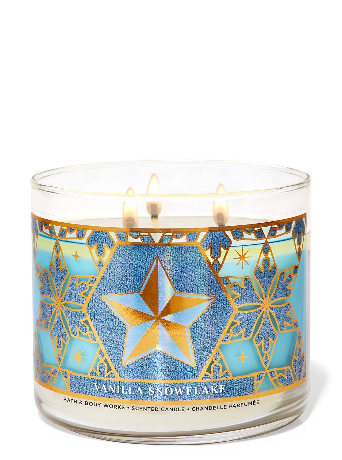 Vanilla Snowflake 3Wick Candle Bath and Body Works