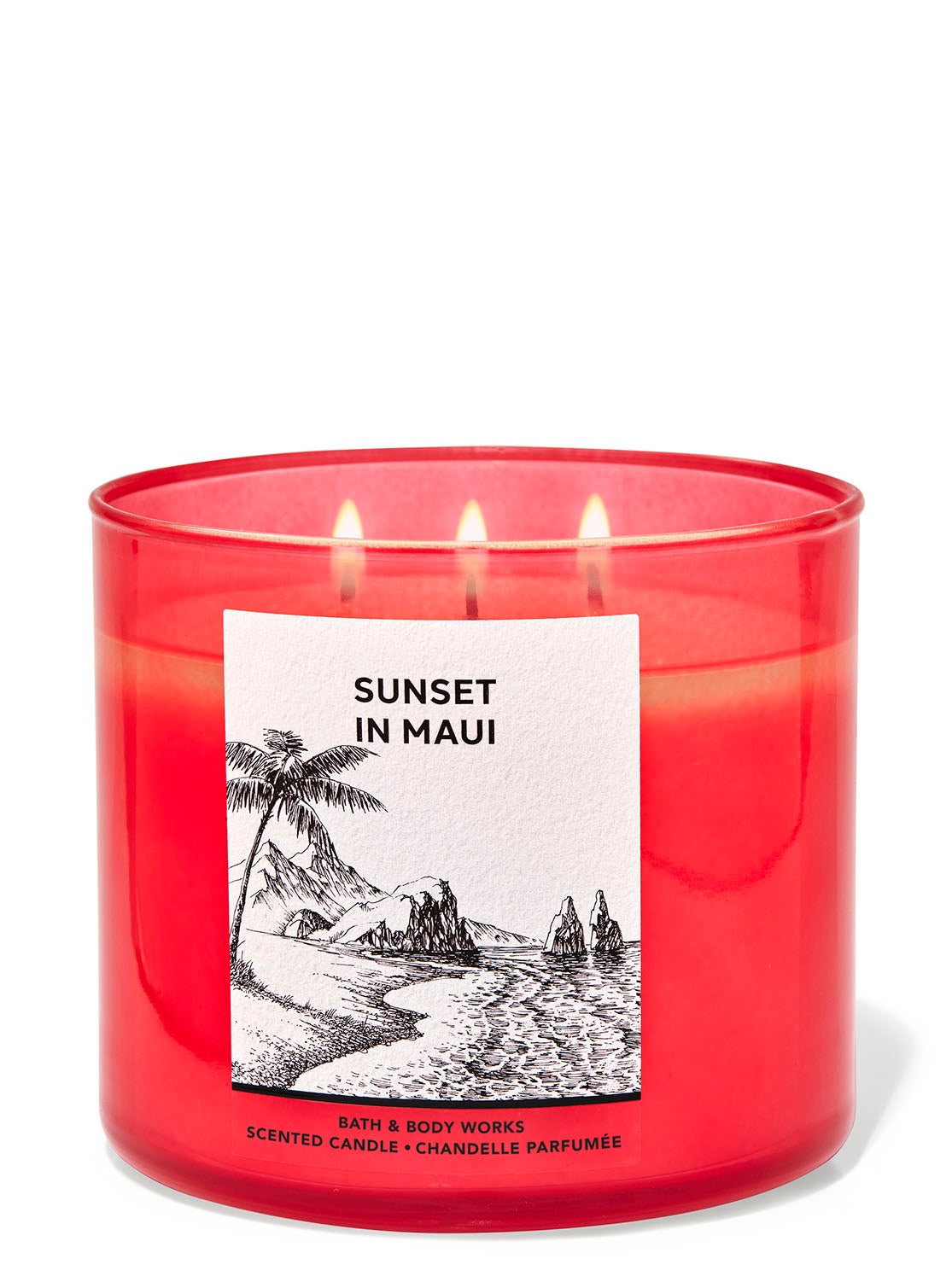 Sunset in Maui 3Wick Candle Bath and Body Works