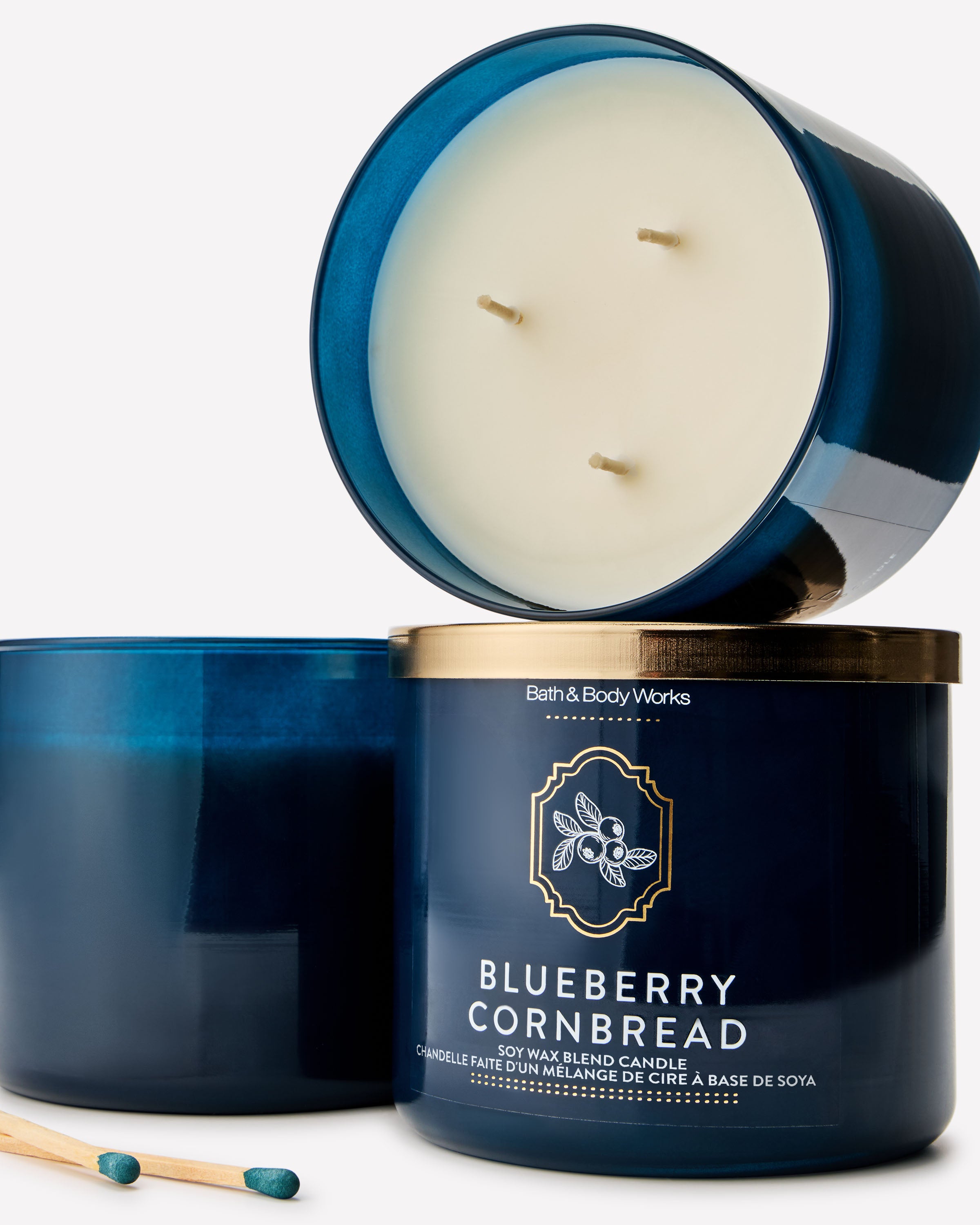 Chandelle à 3 mèches Blueberry Cornbread