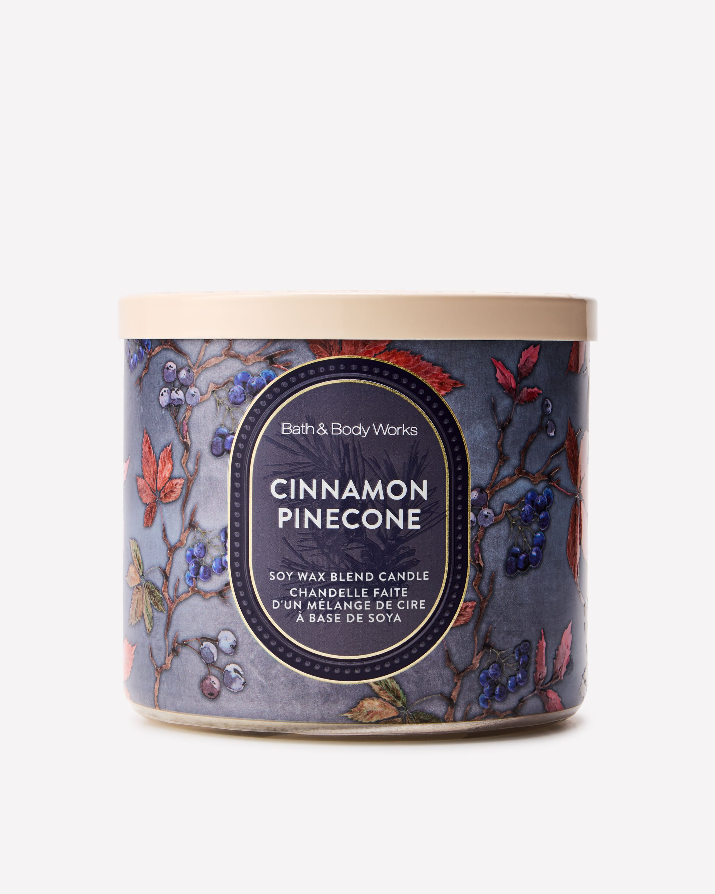 Chandelle à 3 mèches Cinnamon Pinecone