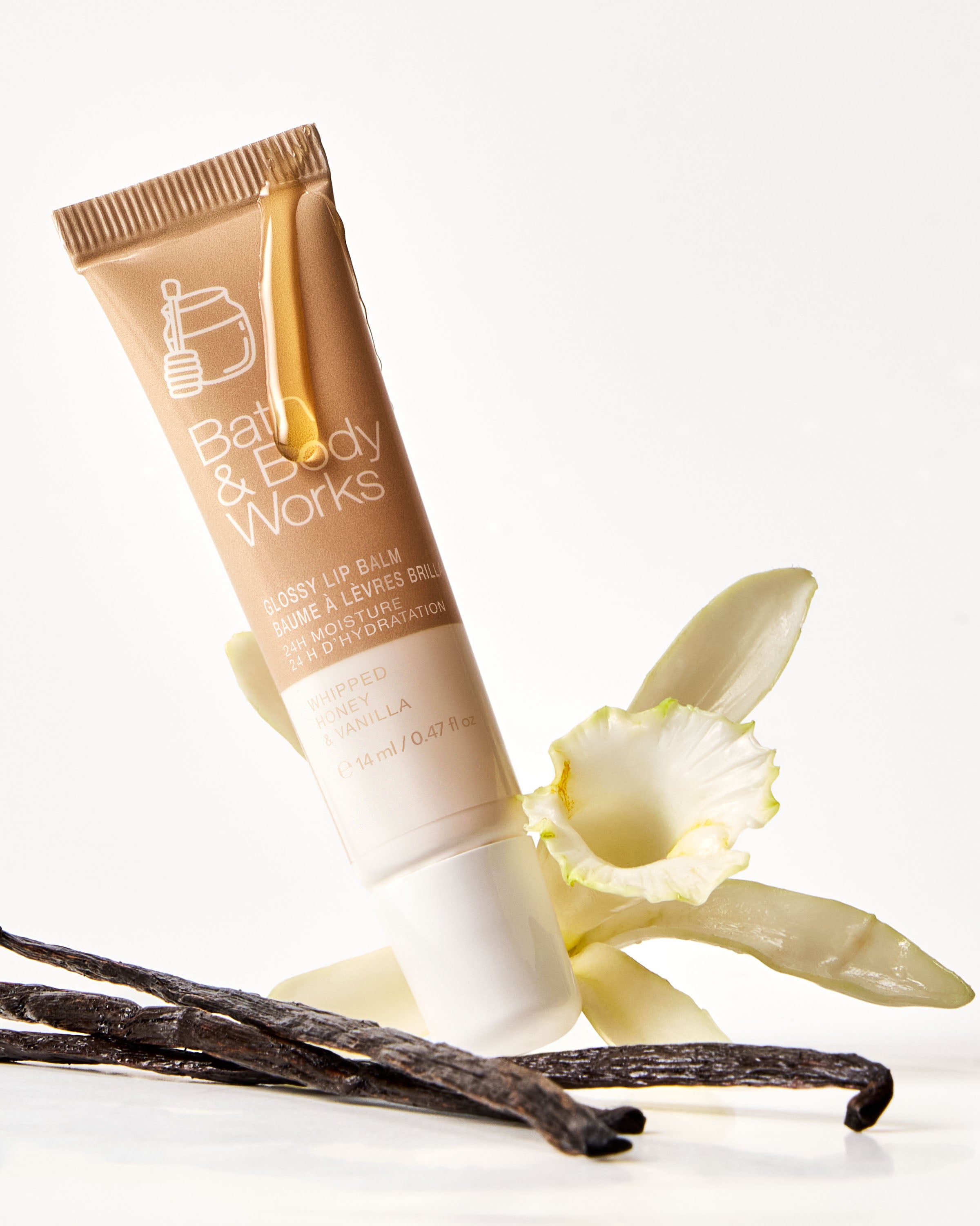 Baume à lèvres brillant Whipped Honey & Vanilla