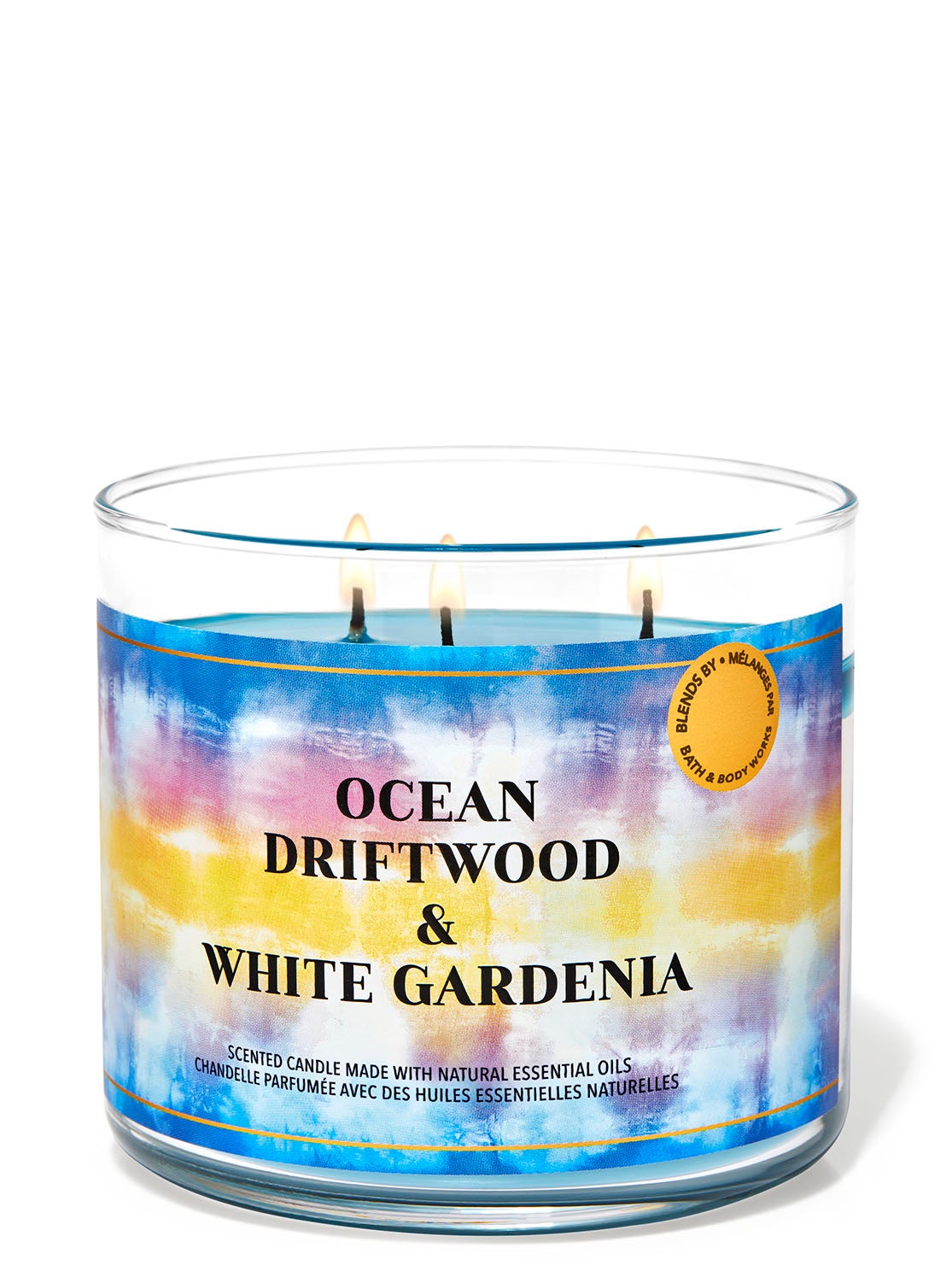 Ocean Driftwood & White Gardenia 3Wick Candle Bath and Body Works
