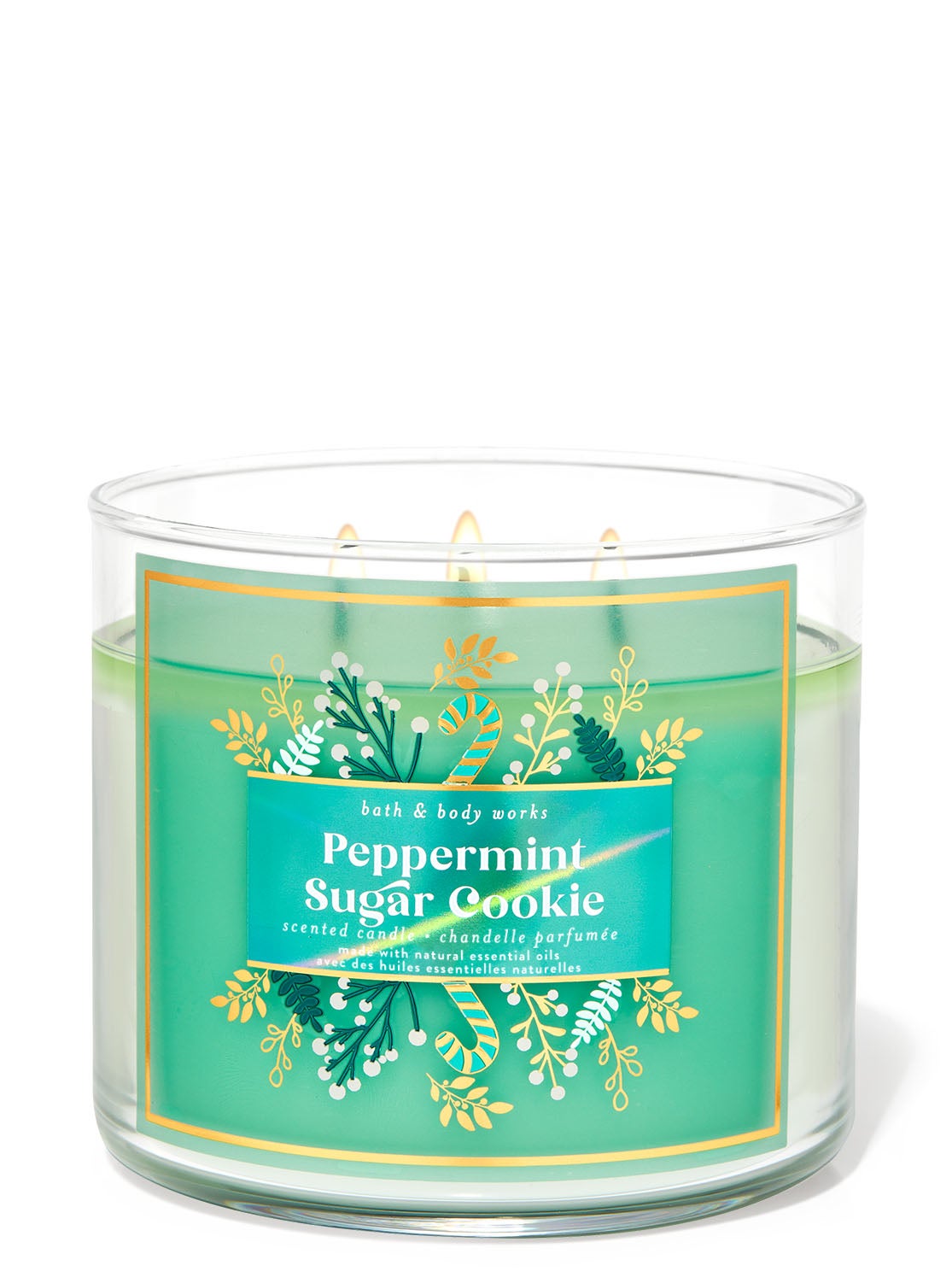 Peppermint Sugar Cookie 3Wick Candle Bath and Body Works