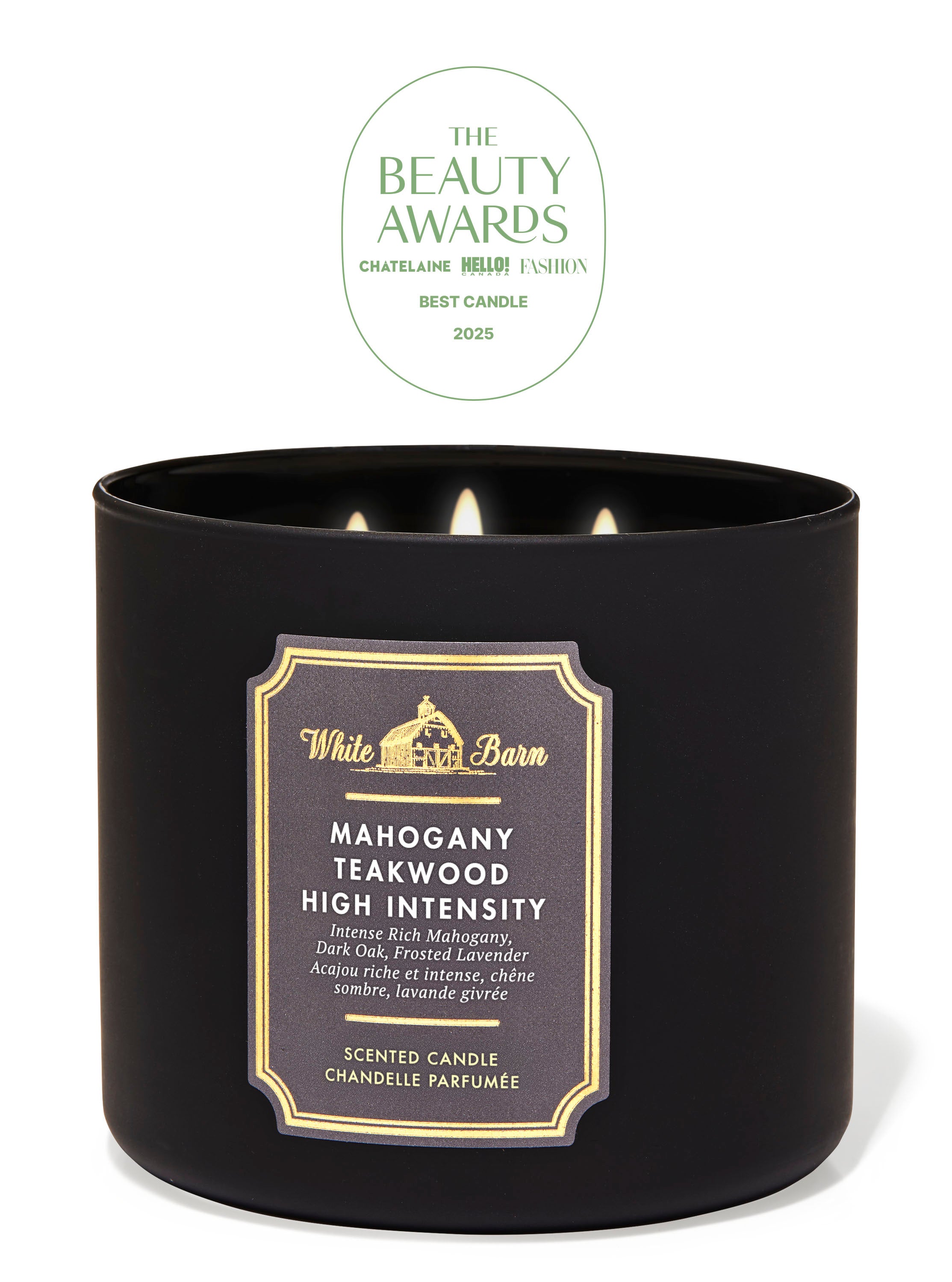 Mahogany Teakwood Intense 3-Wick Candle | Bath and Body Works