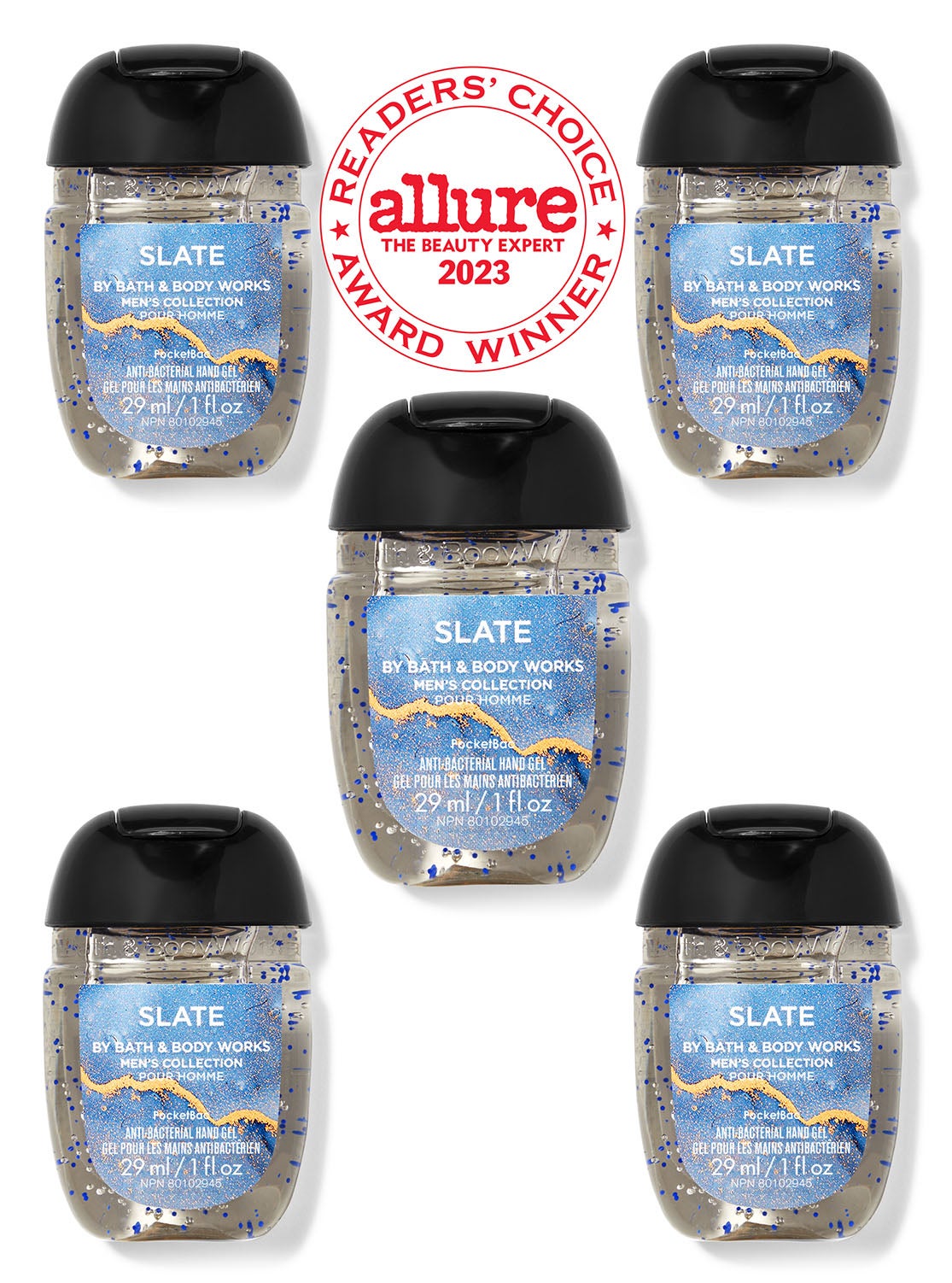 Clean Slate PocketBac Hand Sanitizers, 5Pack Bath and Body Works