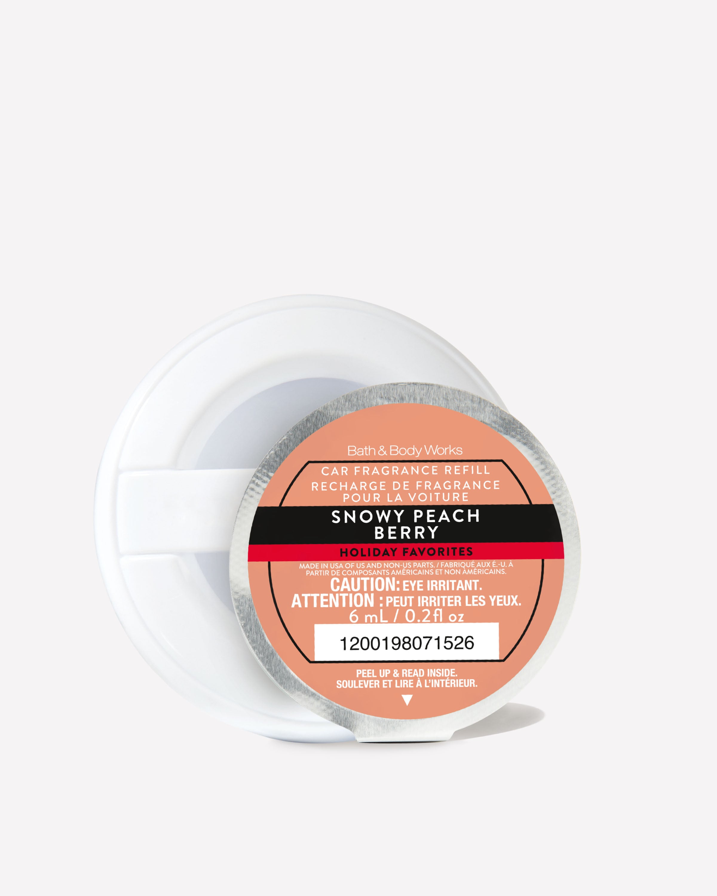 Snowy Peach Berry Car Fragrance Refill