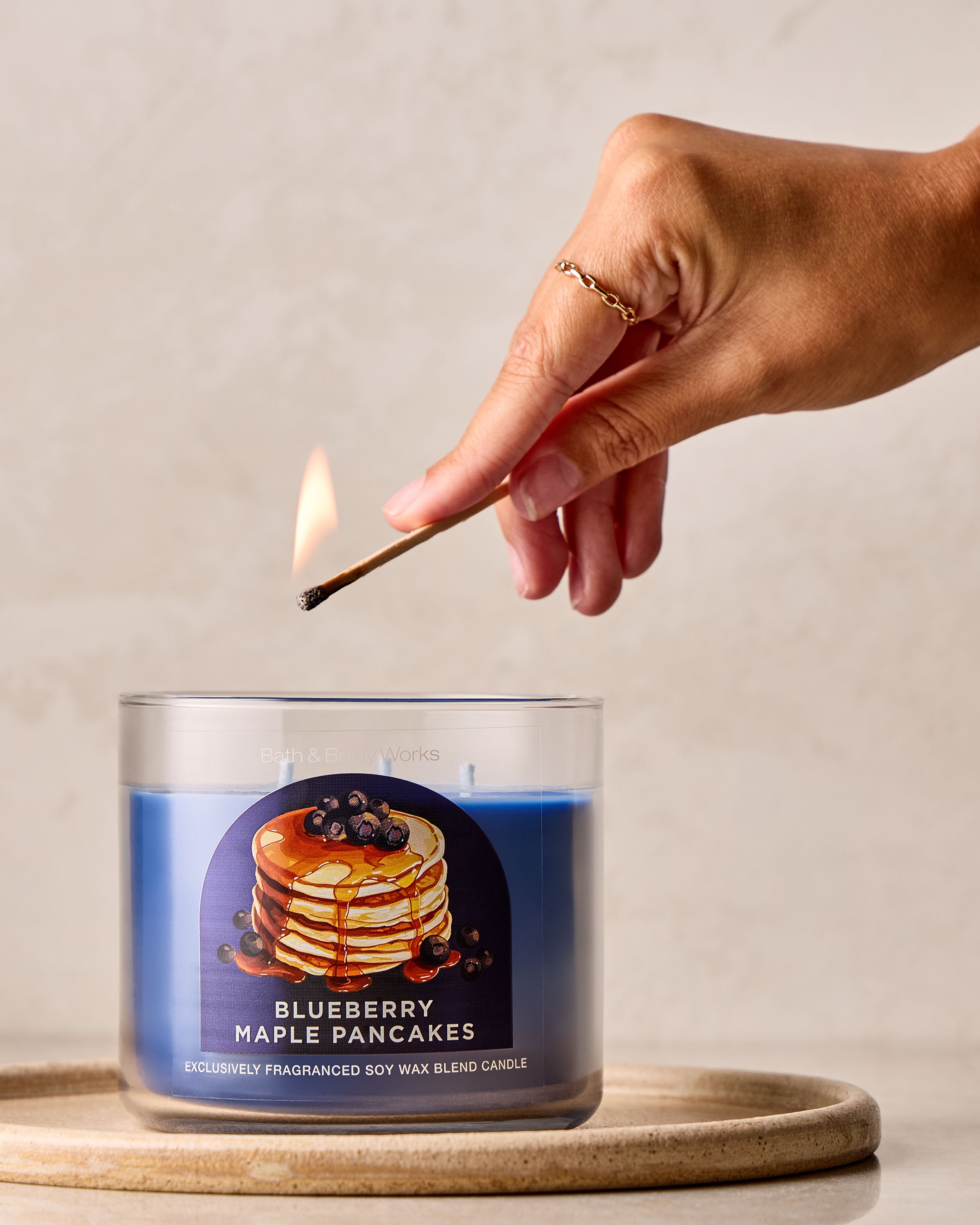 Chandelle à 3 mèches Blueberry Maple Pancakes