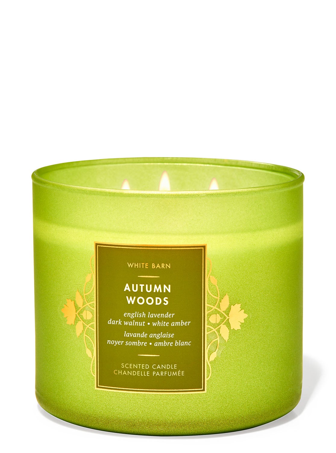 Autumn Woods 3Wick Candle Bath and Body Works