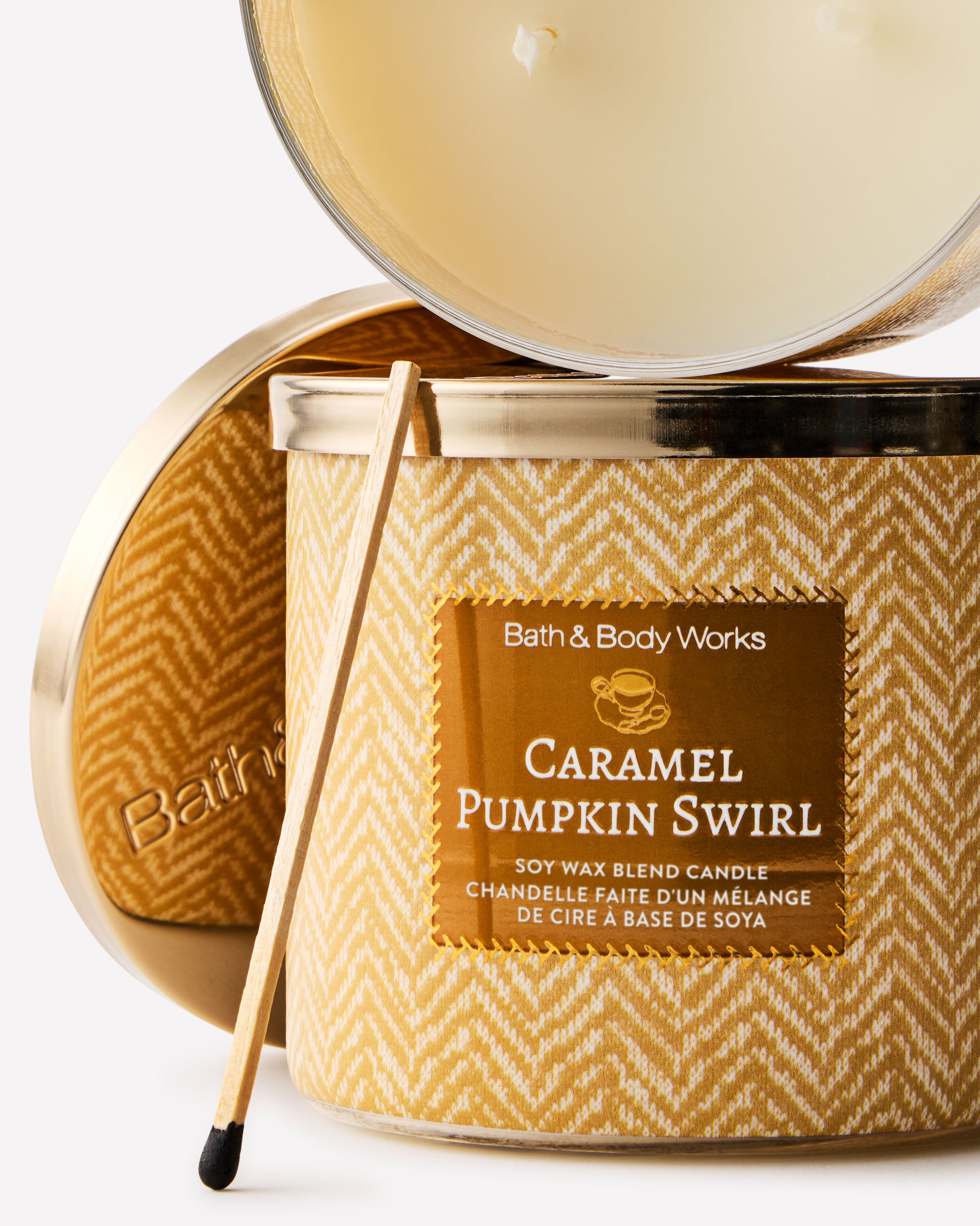 Caramel Pumpkin Swirl 3-Wick Candle