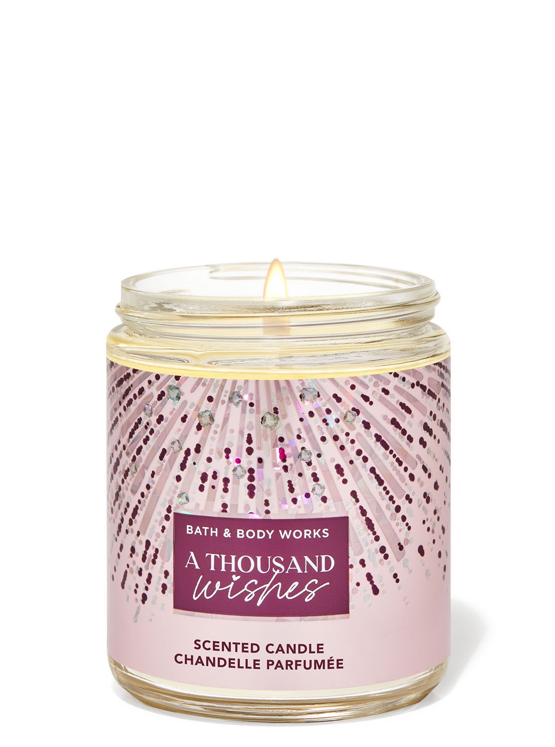 A Thousand Wishes Mason Single Wick Candle Bath and Body Works