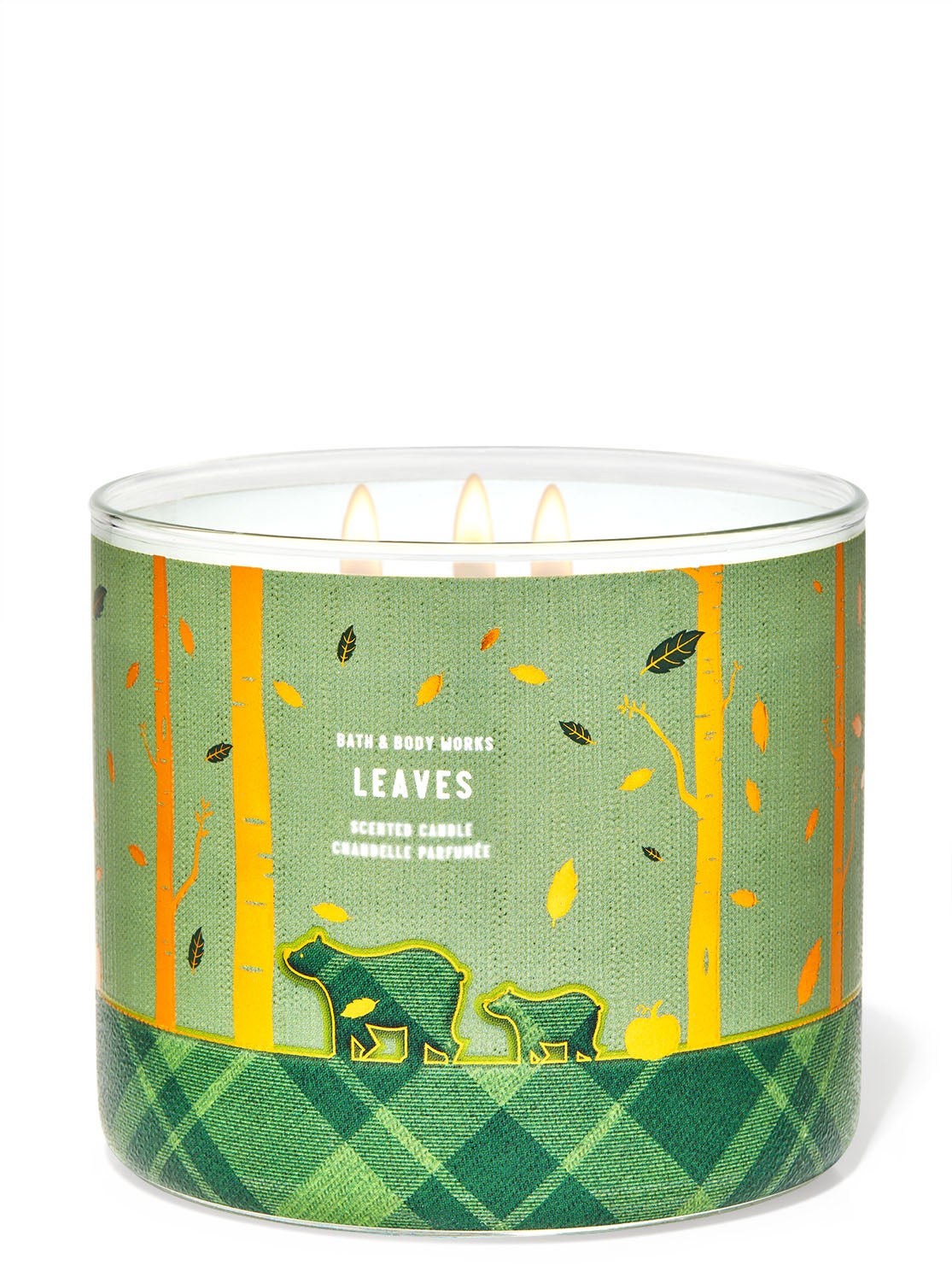 Leaves 3Wick Candle Bath and Body Works