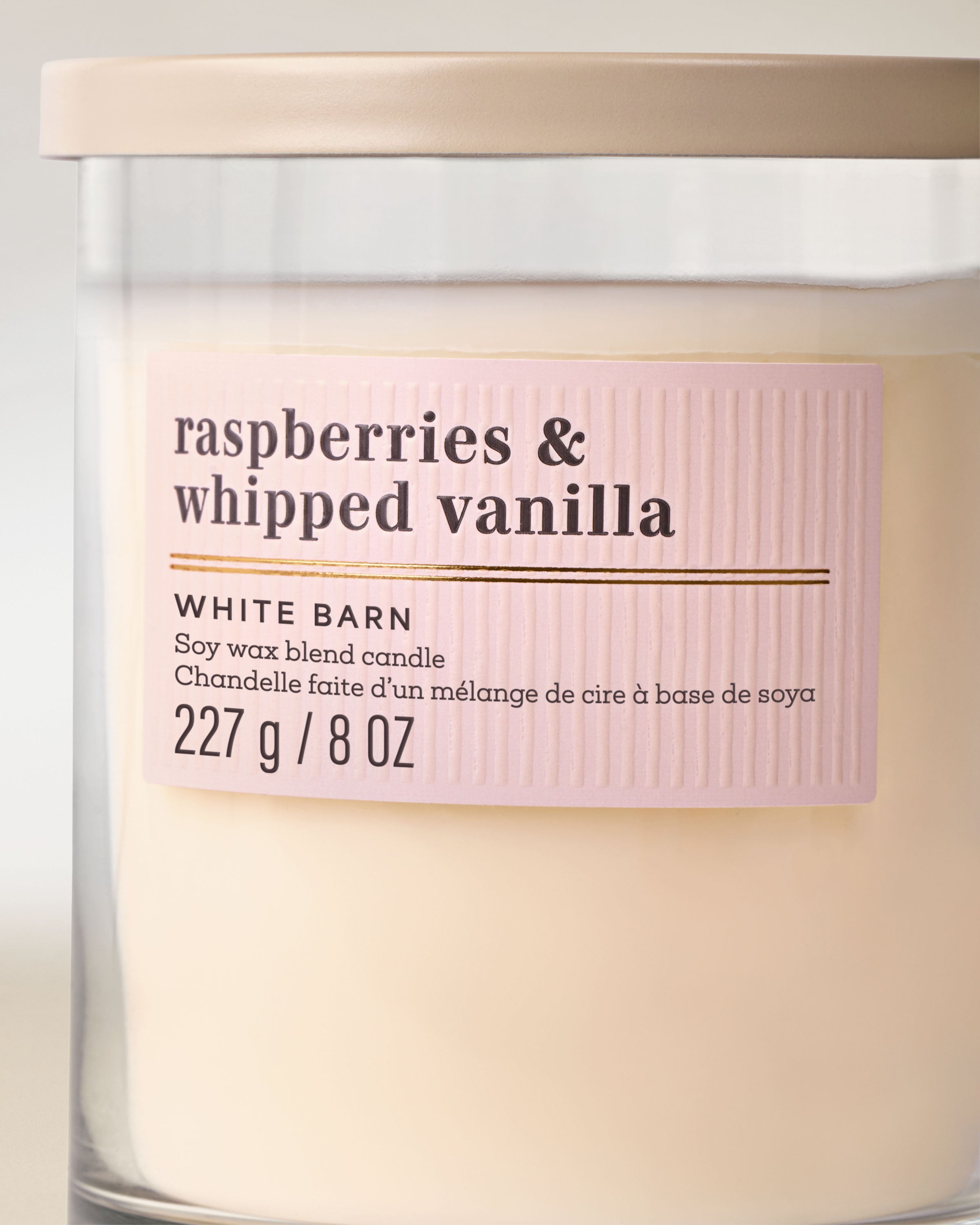 Raspberries & Whipped Vanilla Single Wick Candle
