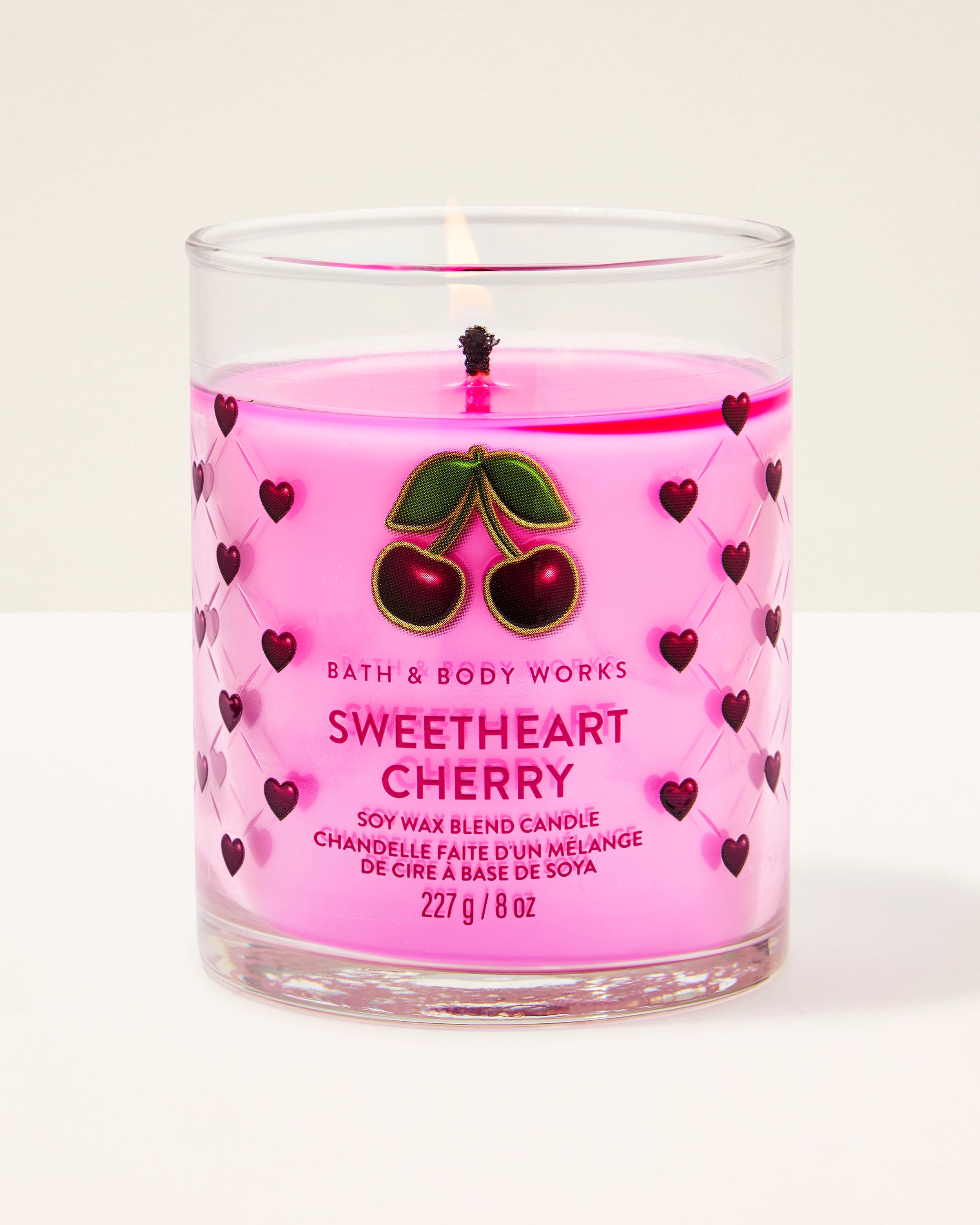Sweetheart Cherry Single Wick Candle