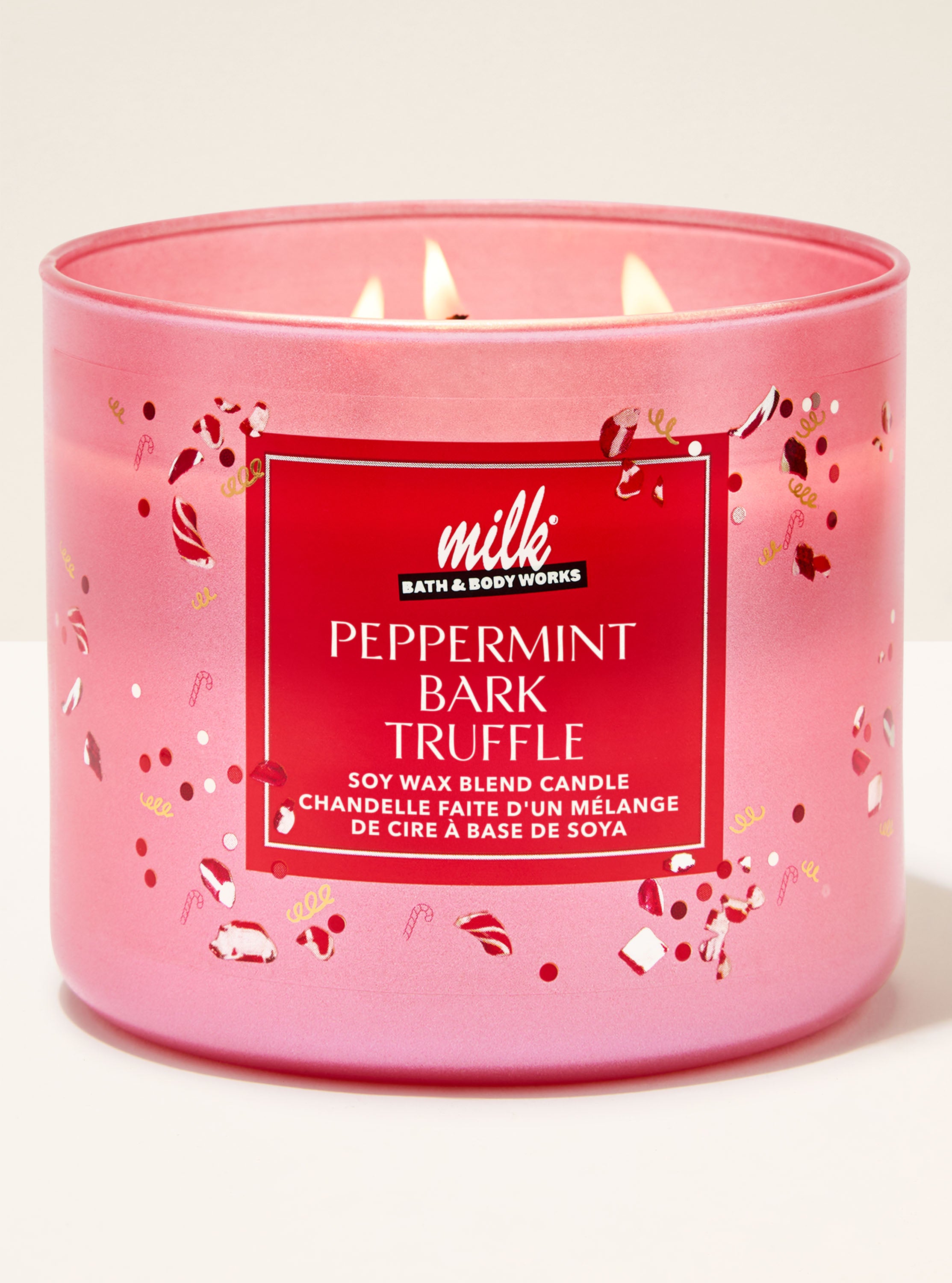 Peppermint Bark Truffle 3-Wick Candle