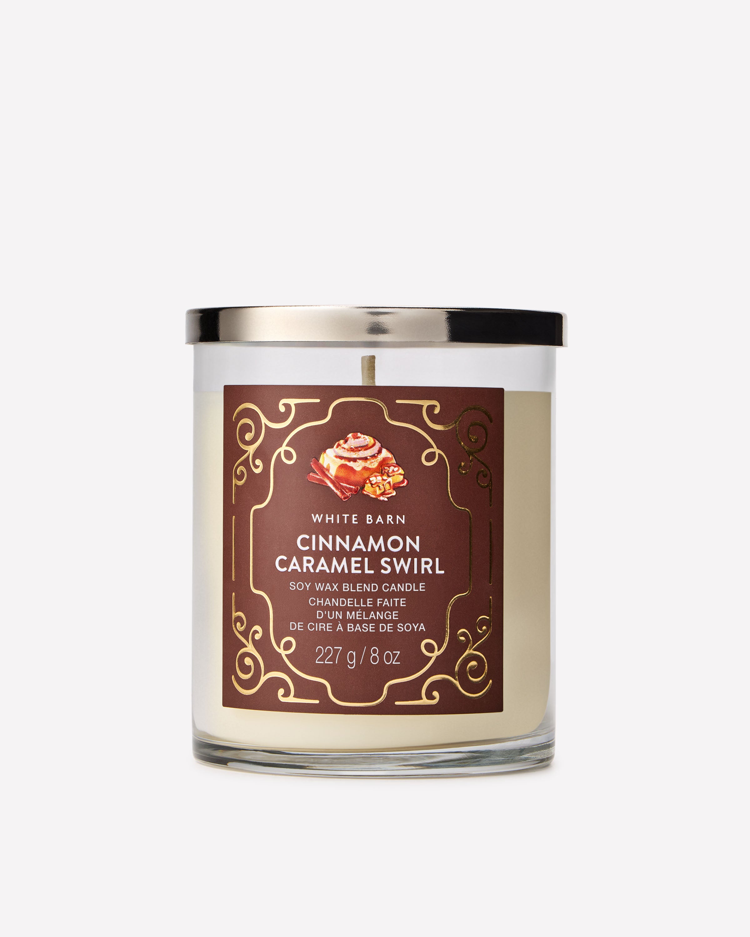 Chandelle à une mèche Cinnamon Caramel Swirl