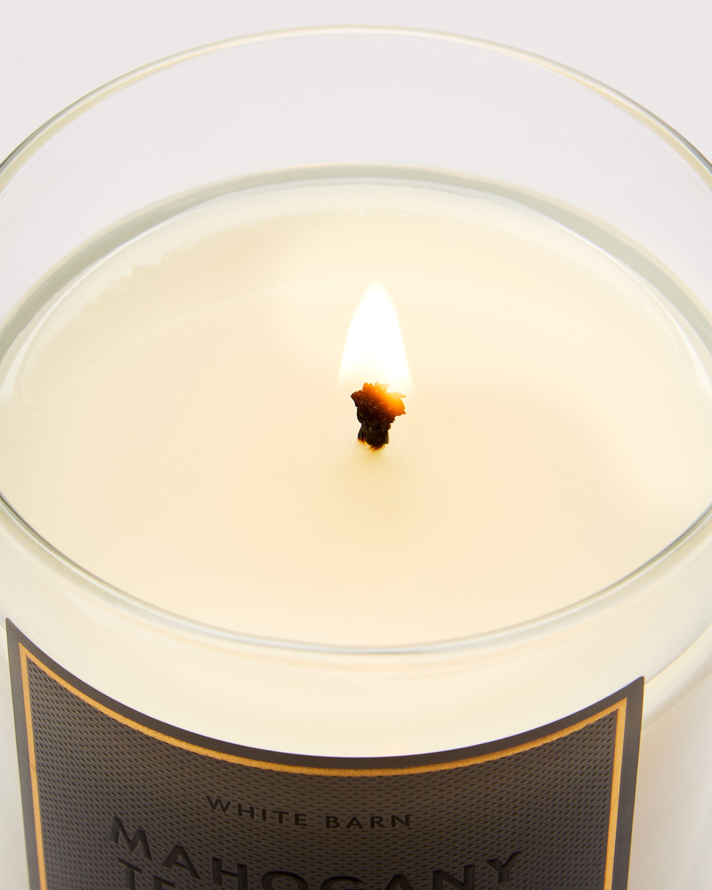 Mahogany Teakwood Single Wick Candle