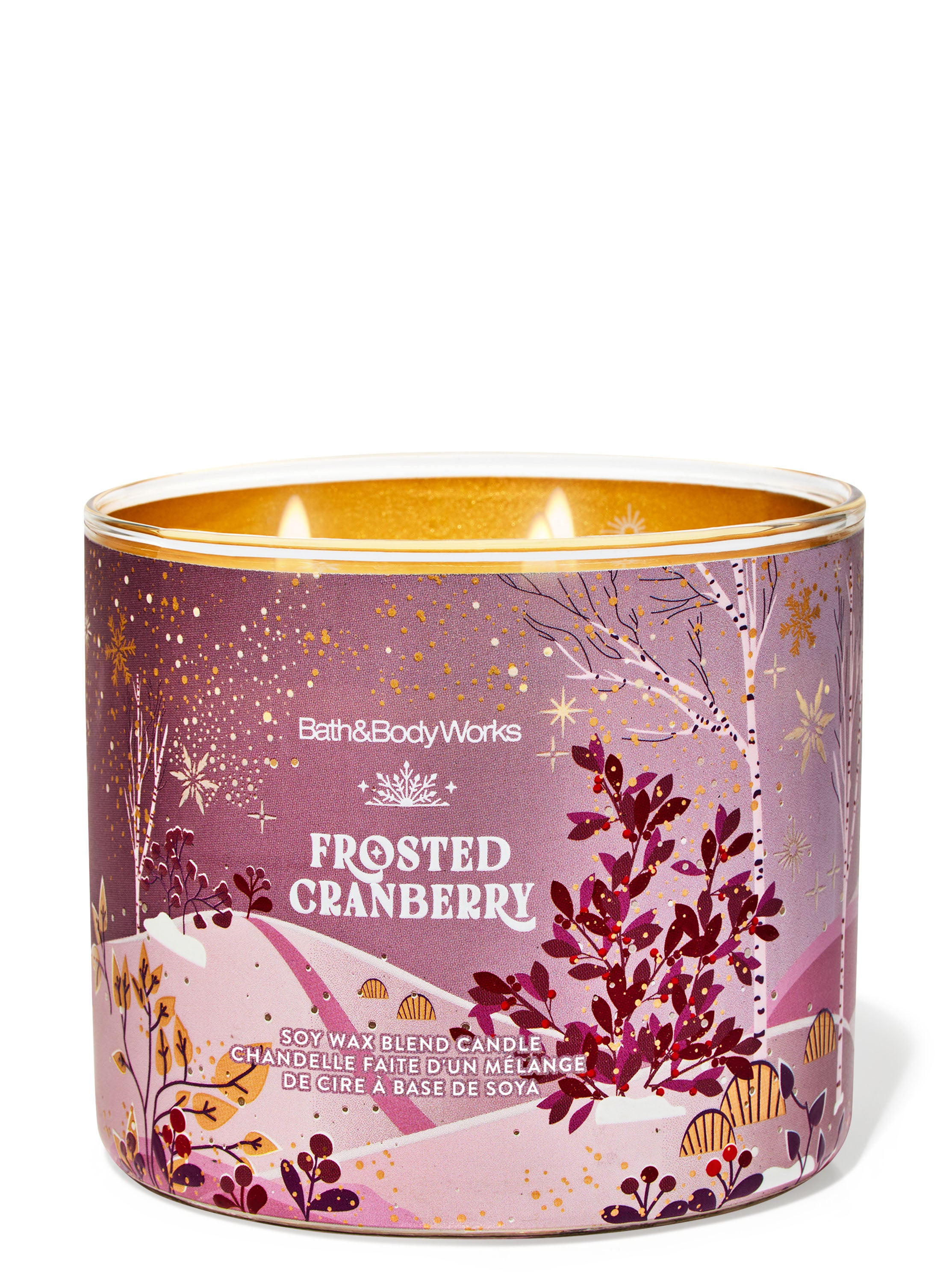 Frosted Cranberry 3-Wick Candle