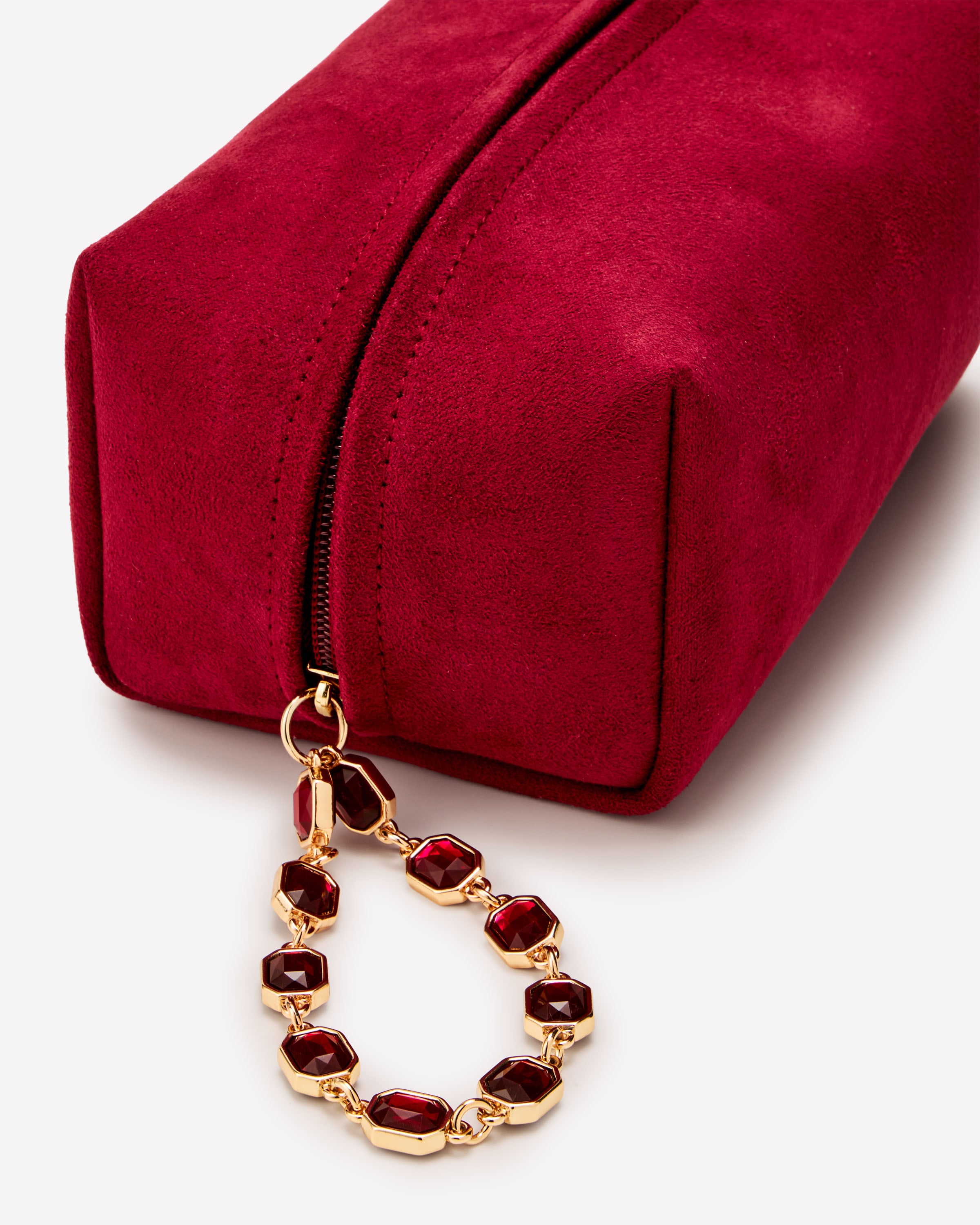 Dark Red Cosmetic Bag