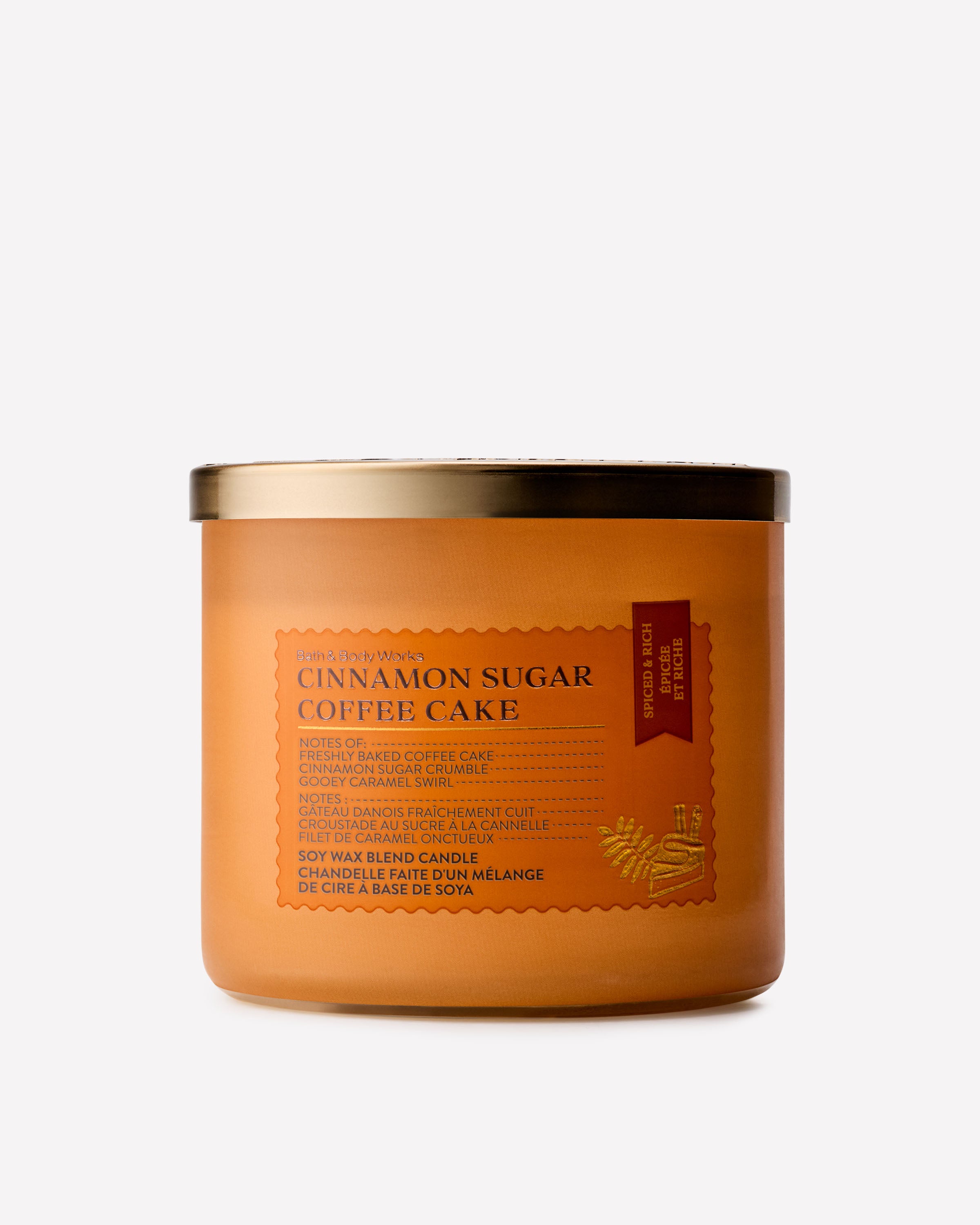 Cinnamon Sugar Coffee Cake 3-Wick Candle
