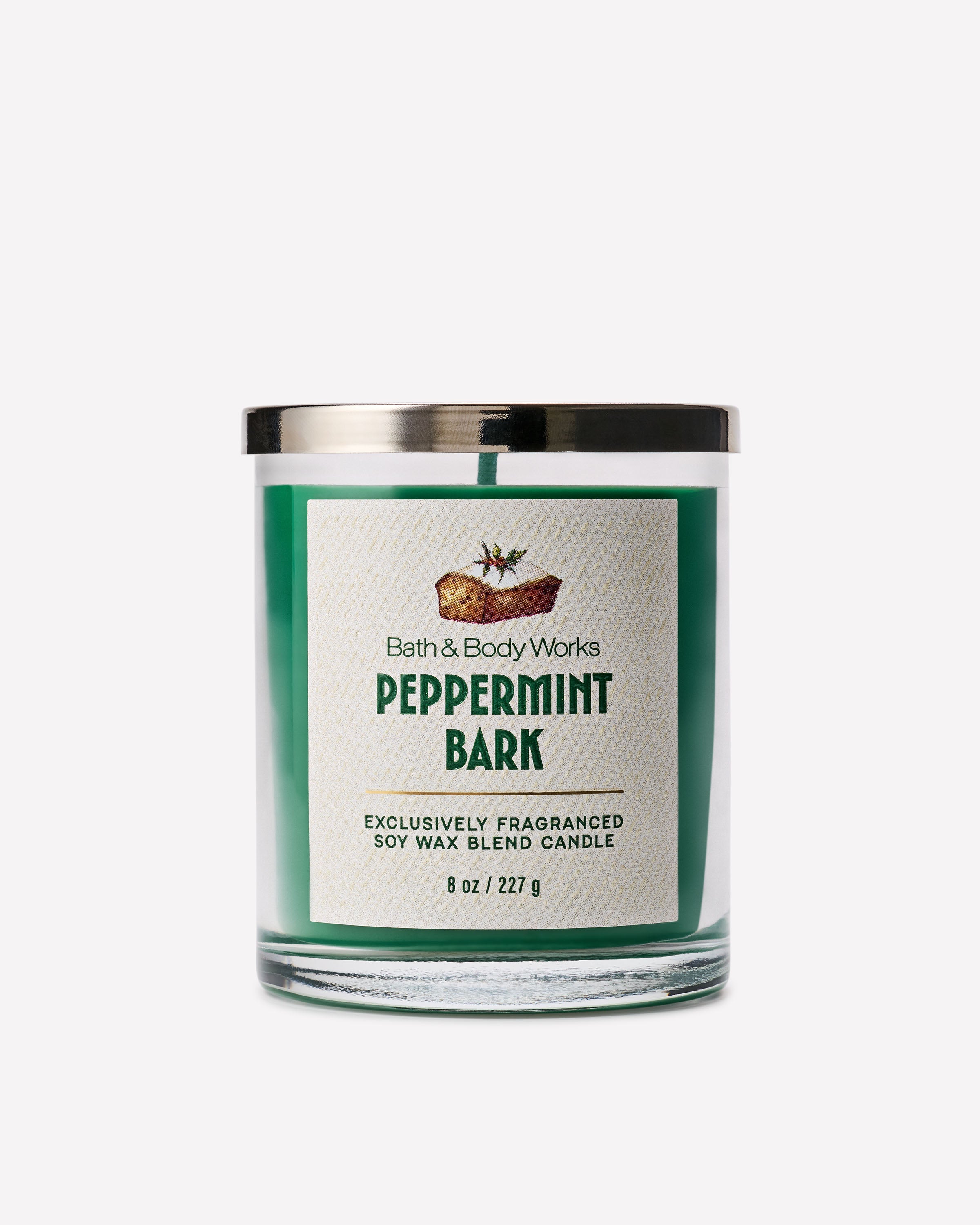 Peppermint Bark Single Wick Candle