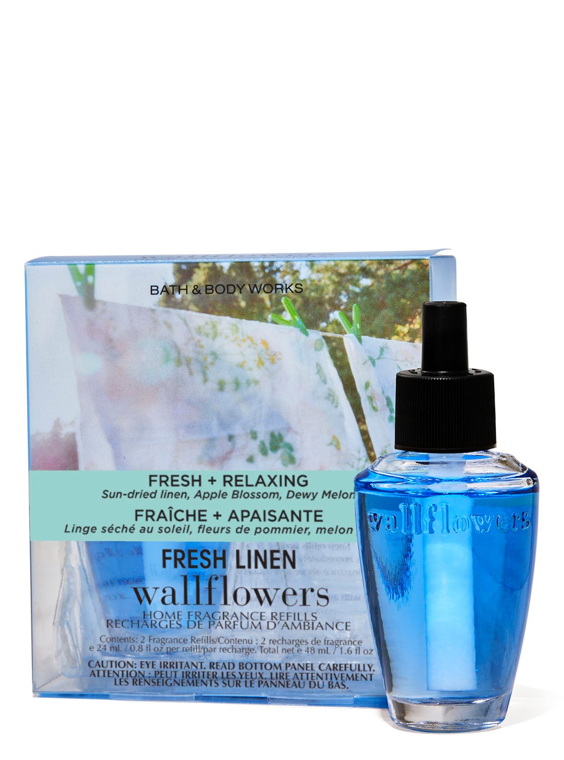 Fresh Linen Wallflowers Fragrance Refills, 2Pack Bath and Body Works